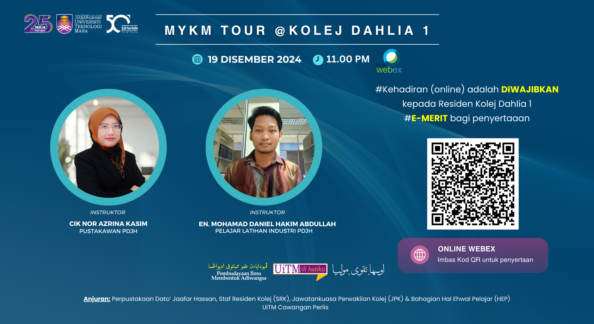 Program MyKM Tour @Kolej Dahlia 1: Sesi pencerahan MyKM Portal kepada Pelajar