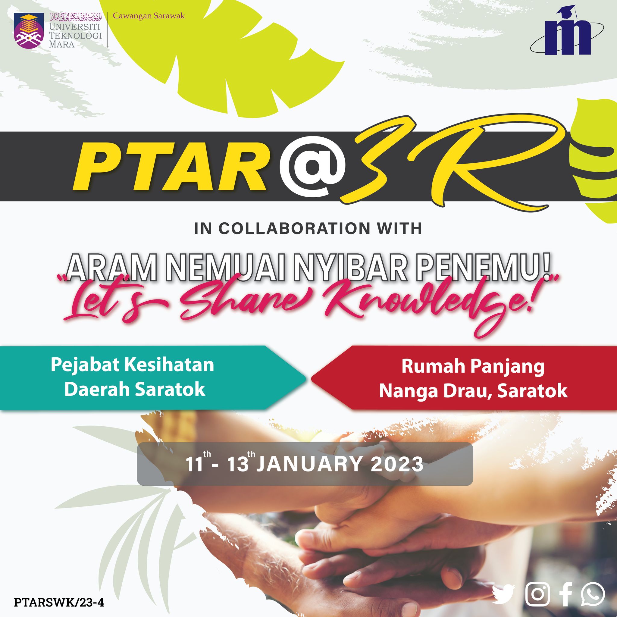 Program PTAR @3R Aram Nemuai Nyibar Penemu : Let's Share Knowledge (Program Khidmat Masyarakat)