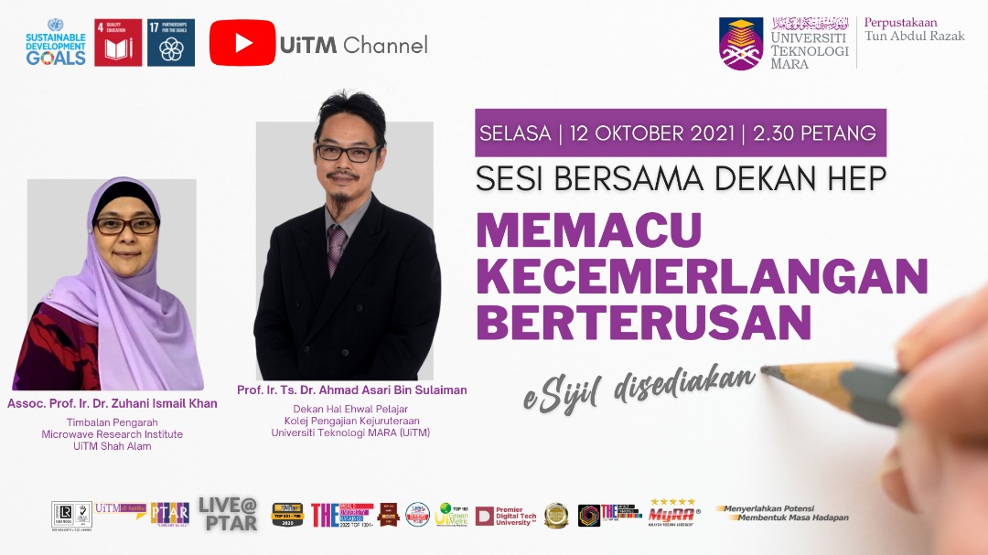 Live@PTAR  Anjuran Kolej Pengajian Kejuruteraan bersama PTAR Kejuruteraan 